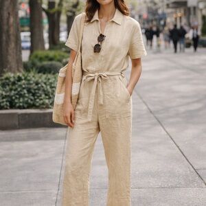 COS Linen Blend Women's Jumpsuit